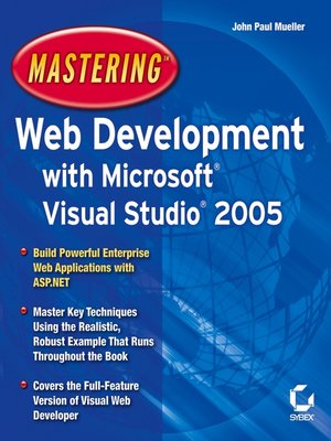 cover image of Mastering Web Development with Microsoft Visual Studio 2005